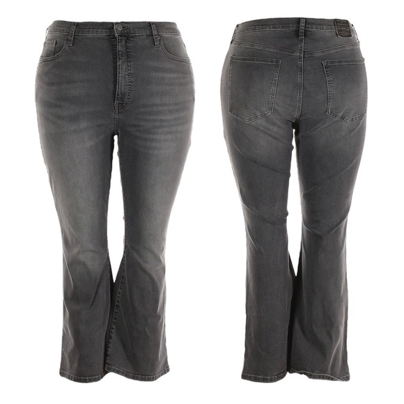 Banana Republic Factory Gray Demi Cropped Bootcut Jeans Size 18 NWT - Picture 1 of 11